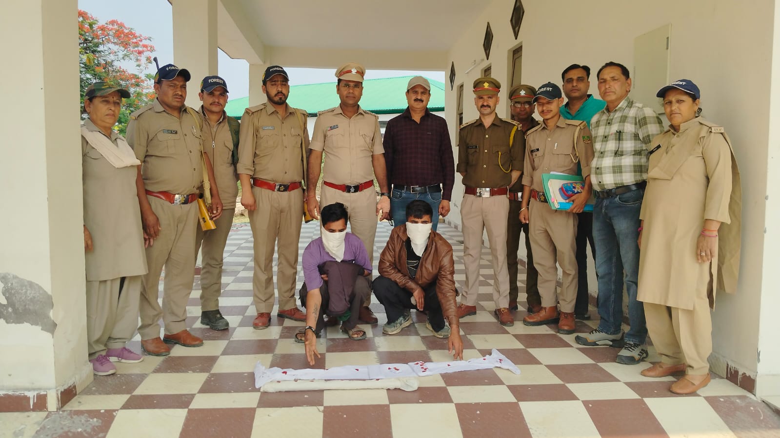 वन विभाग की टीम ने अवैध देवदार लकड़ी के परिवहन में संलिप्त दो अभियुक्तों को किया गिरफ्तार